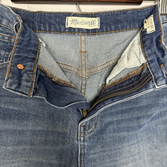 Madewell Jeans 31x26 High Riser Demi Boot 10" Western Blue Denim Raw Hem 2015 - Picture 8 of 12